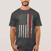 Patriottisch Amerikaans Flag Dirtbike Gift for Lov T-shirt (Voorkant)