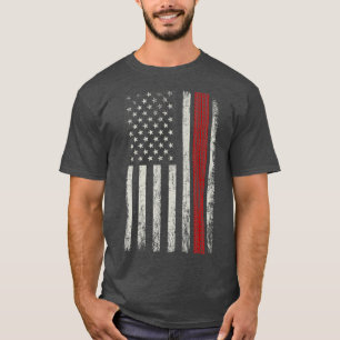 Patriottisch Amerikaans Flag Dirtbike Gift for Lov T-shirt