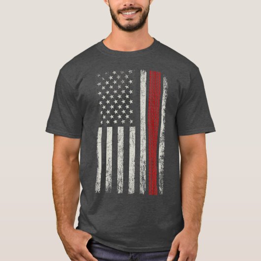 Patriottisch Amerikaans Flag Dirtbike Gift for Lov T-shirt (Voorkant)