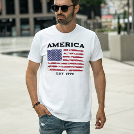 Patriottisch  Amerikaans Flag T-shirt