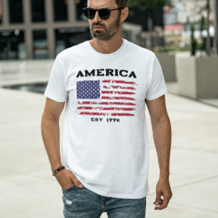 Patriottisch  Amerikaans Flag T-shirt