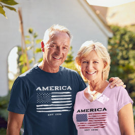 Patriottisch  Amerikaans Flag T-shirt