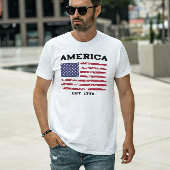 Patriottisch  Amerikaans Flag T-shirt