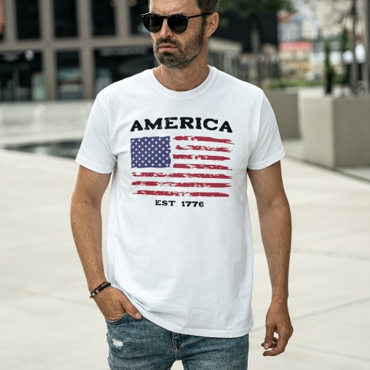 Patriottisch  Amerikaans Flag T-shirt