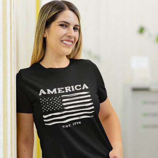 Patriottisch  Amerikaans Flag T-shirt