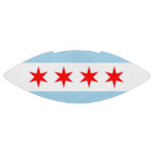 Patriottisch Amerikaans football met Chicago vlag (Paneel)