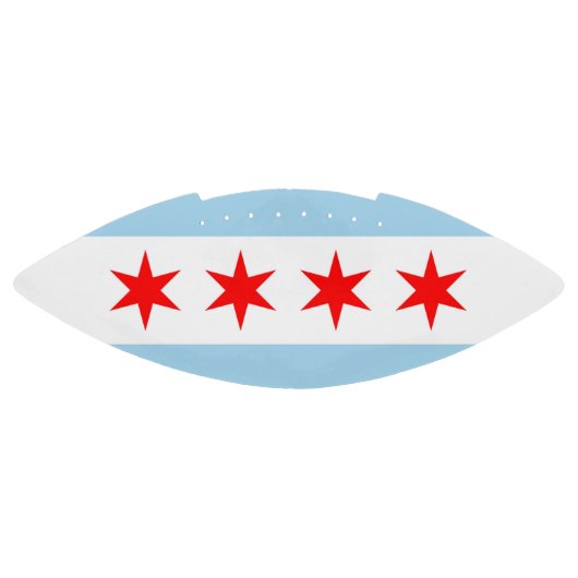 Patriottisch Amerikaans football met Chicago vlag (Paneel)