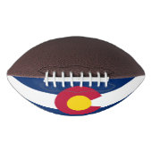 Patriottisch Amerikaans football met Colorado vlag (Voorkant)
