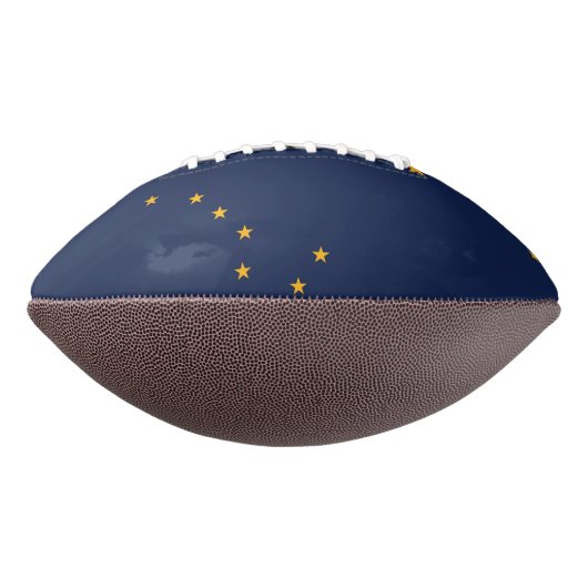 Patriottisch Amerikaans football met de vlag van A (Gedraaid 270)