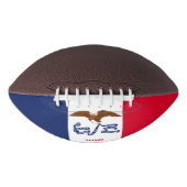 Patriottisch Amerikaans football met de vlag van I (Voorkant)