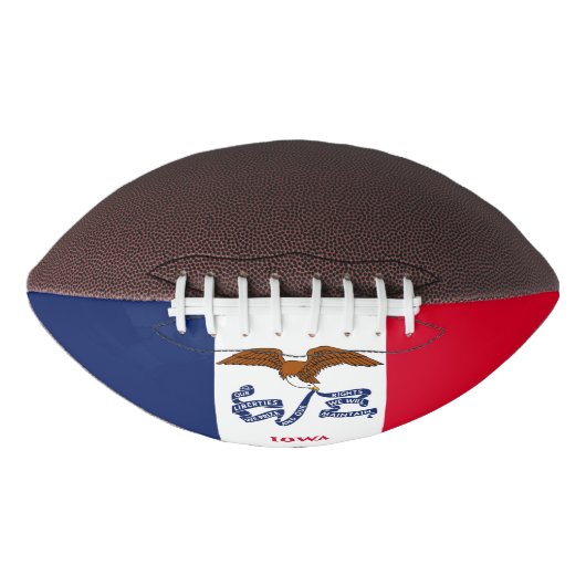 Patriottisch Amerikaans football met de vlag van I (Voorkant)