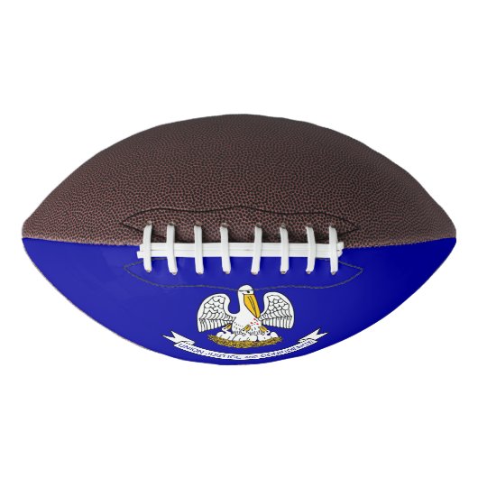 Patriottisch Amerikaans football met de vlag van L (Voorkant)