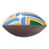 Patriottisch Amerikaans football met de vlag van P (Gedraaid 270)