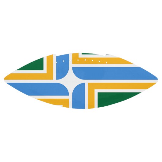 Patriottisch Amerikaans football met de vlag van P (Paneel)