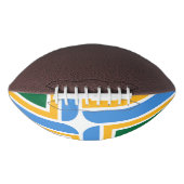 Patriottisch Amerikaans football met de vlag van P (Voorkant)