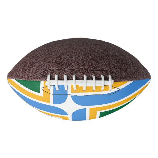 Patriottisch Amerikaans football met de vlag van P (Voorkant)