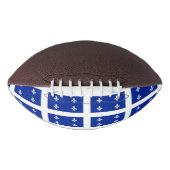 Patriottisch Amerikaans football met de vlag van Q (Voorkant)