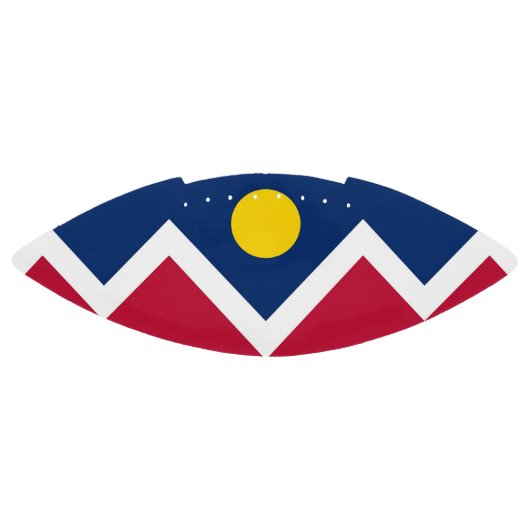 Patriottisch-amerikaans football met Denver-vlag (Paneel)