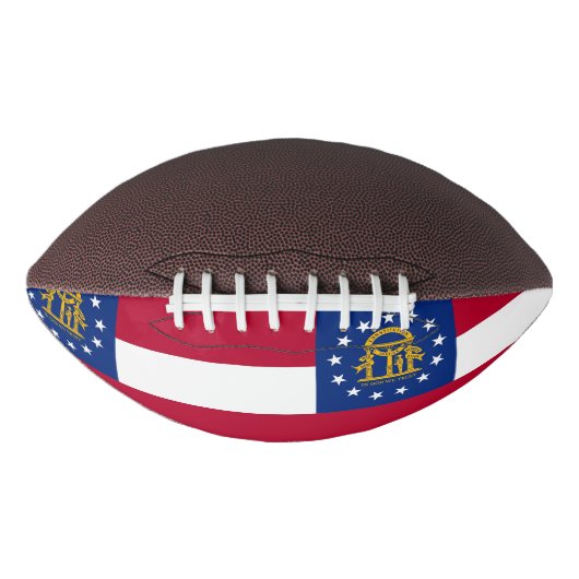 Patriottisch-amerikaans football met Georgische vl (Voorkant)