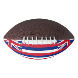 Patriottisch-amerikaans football met Hawaii-vlag