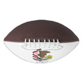 Patriottisch Amerikaans football met Illinois vlag (Voorkant)