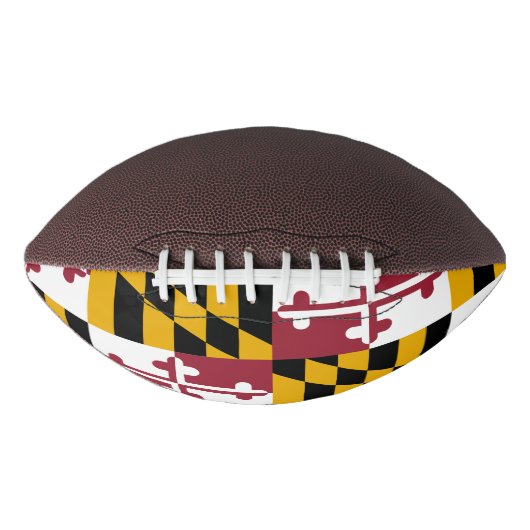 Patriottisch Amerikaans football met Marylandvlag (Voorkant)