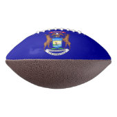 Patriottisch Amerikaans football met Michigan vlag (Gedraaid 270)
