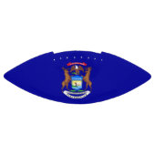 Patriottisch Amerikaans football met Michigan vlag (Paneel)