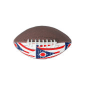 Patriottisch Amerikaans football met Ohio-vlag (Voorkant)