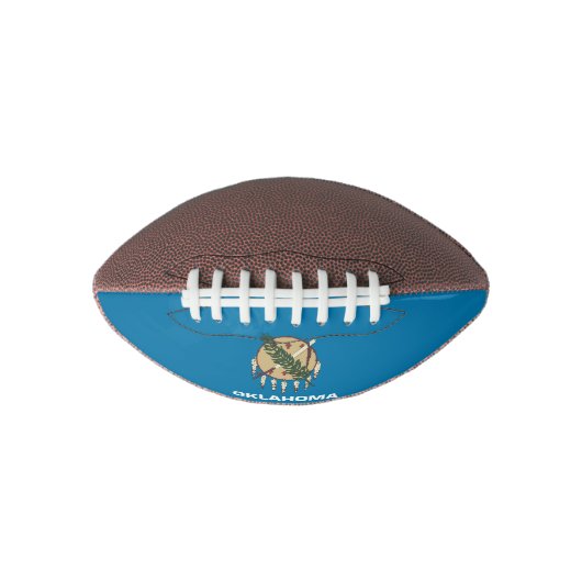 Patriottisch-amerikaans football met Oklahoma-vlag (Voorkant)
