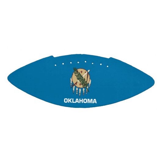 Patriottisch-amerikaans football met Oklahoma-vlag (Paneel)