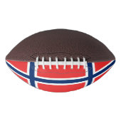 Patriottisch Amerikaans football met vlag Noorwege (Voorkant)