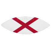 Patriottisch Amerikaans football met vlag van Alab (Paneel)