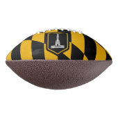 Patriottisch Amerikaans football met vlag van Balt (Gedraaid 270)