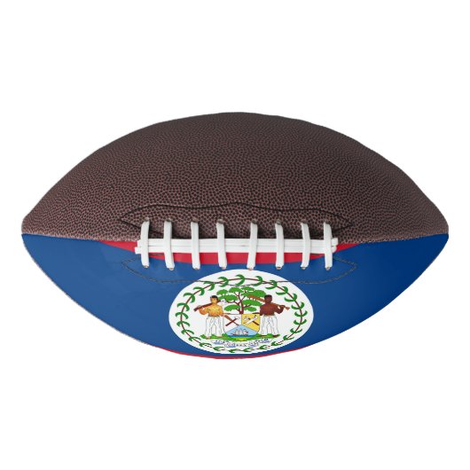 Patriottisch Amerikaans football met vlag van Beli (Voorkant)