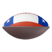 Patriottisch Amerikaans football met vlag van Chil (Gedraaid 270)