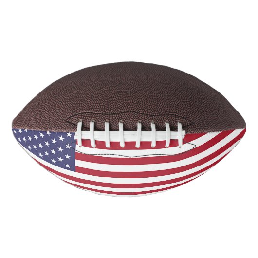 Patriottisch Amerikaans football met vlag van de (Voorkant)