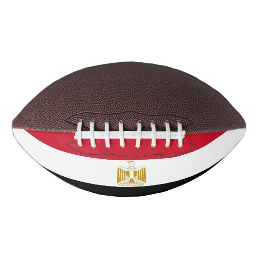 Patriottisch Amerikaans football met vlag van Egyp (Voorkant)