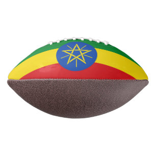 Patriottisch Amerikaans football met vlag van Ethi