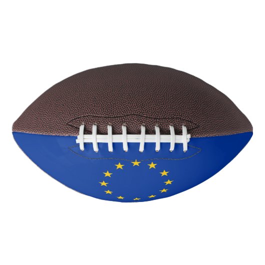 Patriottisch Amerikaans football met vlag van Euro (Voorkant)
