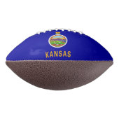 Patriottisch Amerikaans football met vlag van Kans (Gedraaid 270)