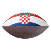 Patriottisch-amerikaans football met vlag van Kroa (Gedraaid 270)