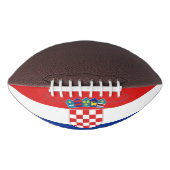 Patriottisch-amerikaans football met vlag van Kroa (Voorkant)
