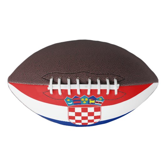 Patriottisch-amerikaans football met vlag van Kroa (Voorkant)