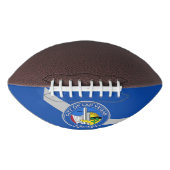 Patriottisch Amerikaans football met vlag van Las  (Voorkant)
