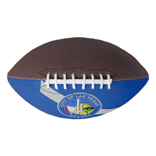 Patriottisch Amerikaans football met vlag van Las  (Voorkant)