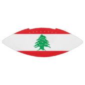 Patriottisch Amerikaans football met vlag van Liba (Paneel)
