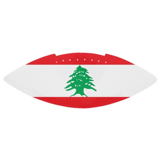 Patriottisch Amerikaans football met vlag van Liba (Paneel)