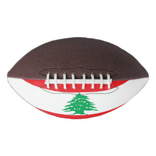 Patriottisch Amerikaans football met vlag van Liba
