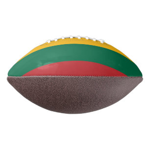 Patriottisch Amerikaans football met vlag van Lito